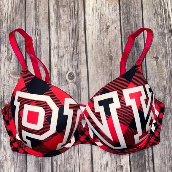 PINK Victoria's Secret Other - Victoria Secret PINK Buffalo Check Plaid Bra 34D